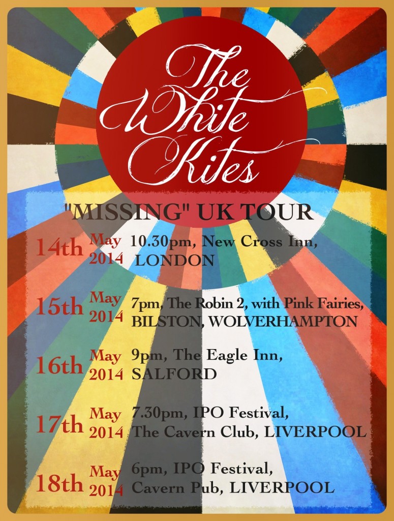 White Kites UK Tour poster