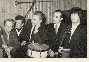 The Valkeries Mid 1965, left to right. Dennis Golding, Barney Barnes, Ken Fisher, Alan Wakenell, Stuart Heath (from Alan Wakenell)