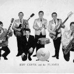 Left to right: Louis McKelvey (lead guitar); Keith Gardiner (rhythm guitar), Jeff Curtis (lead vocals); Malcolm Tomlinson (drums); Dave Wiggington (bass) and Malcolm Tagg-Randall (saxophone)