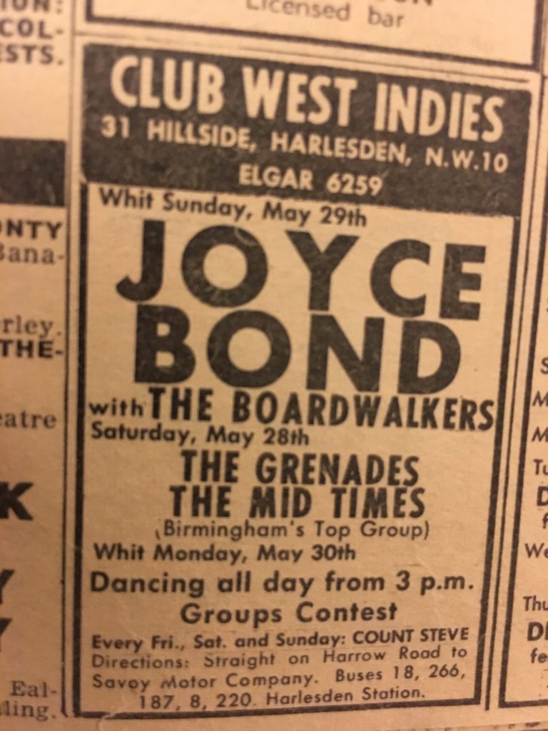 Boardwalkers with Joyce Bond May 1966