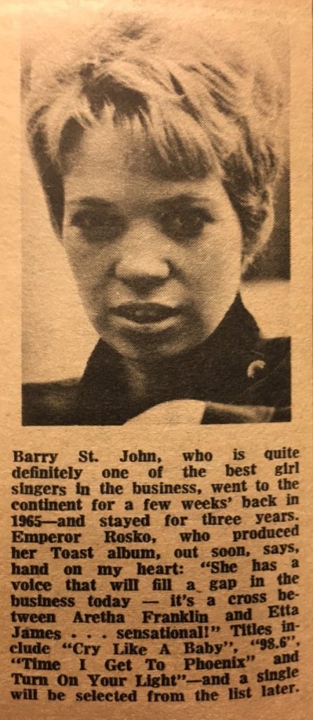 Barry St John