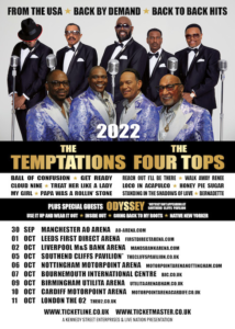 Temptations Four Tops UK Tour