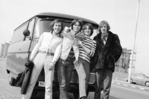 Mapleoak, Denmark May 1969, Left to right: Mick Cook, Stan Endersby, Pete Quaife and Marty Fisher