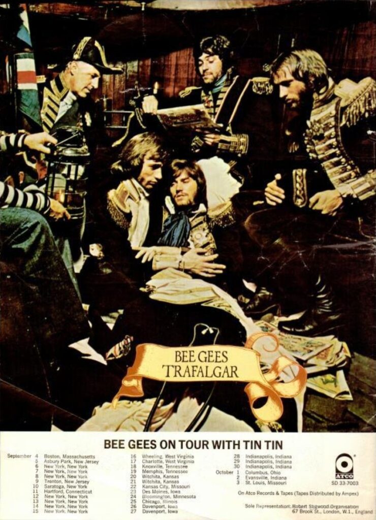 bee gees trafalgar tour advertisement