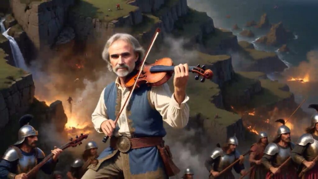 Screenshot of Jean Luc Ponty from new video, 'Beyond the Warrior's Eyes' by Dan Pellizza