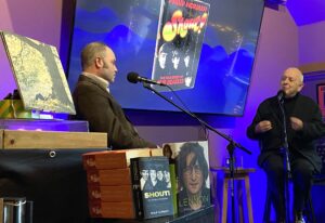 Jason Barnard and Philip Norman at The CAT Club 25 April 2024 (Photo by Rev Reynolds)