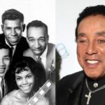 Left: The Miracles (1962 Tamla publicity photo, Public Domain Use). Right: Smokey Robinson (By Gage Skidmore - Creative Commons)