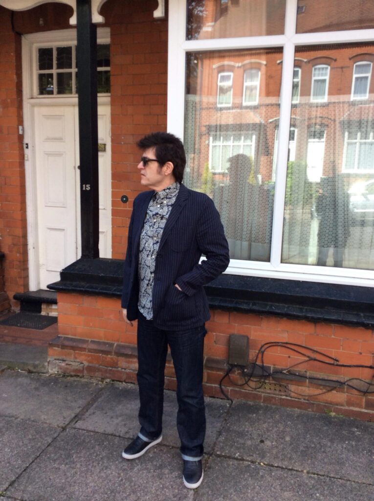 Edward Rogers at his childhood home, 15 Eldon Road, Birmingham