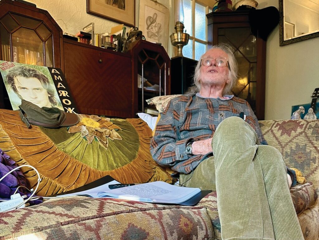 2025 - Tom Newman shares stories at home in Bembridge (Photo credit: Chris Dewey)