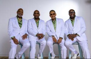 The Four Tops today. Left to right: Michael Brook, Lawrence Payton Jr., Ronnie McNeir, Theo Peoples
