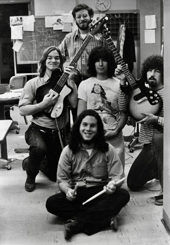 MOGAN DAVID & HIS WINOS: (Top) Mark Leviton, (Bottom) Rob Lampl, (L to R, middle) Bill Pique, Harold Bronson, Paul Rappaport