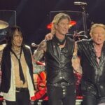 Guns N' Roses at Usce Park, Belgrade in 2025. From left to right: Dizzy Reed, Richard Fortus, Duff McKagan, Axl Rose, Slash, By AxeAdam20 - Own work, CC0, https://commons.wikimedia.org/w/index.php?curid=171742573