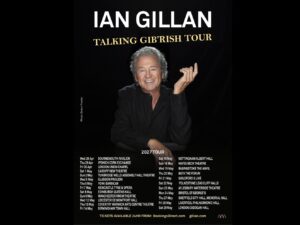 Ian Gillan, Talking Gib’rish Tour poster (photo - Simon Fowler)